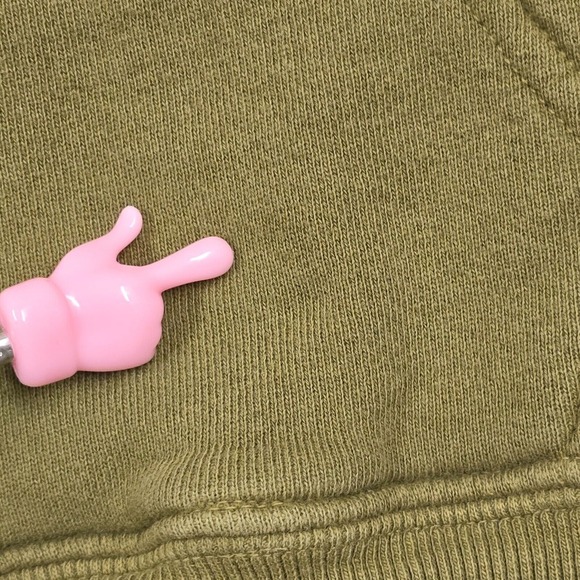 American Giant Sweater Medium Green Full Zip Long Sleeve Midweight Sweatshirt - Picture 8 of 14